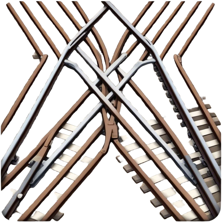 Train Tracks top view  emoji