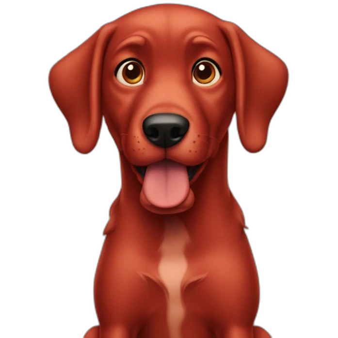 Clifford bid red dog emoji