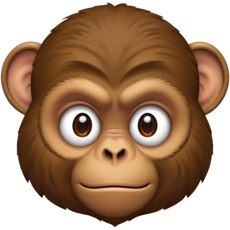 Grumpy monkey emoji