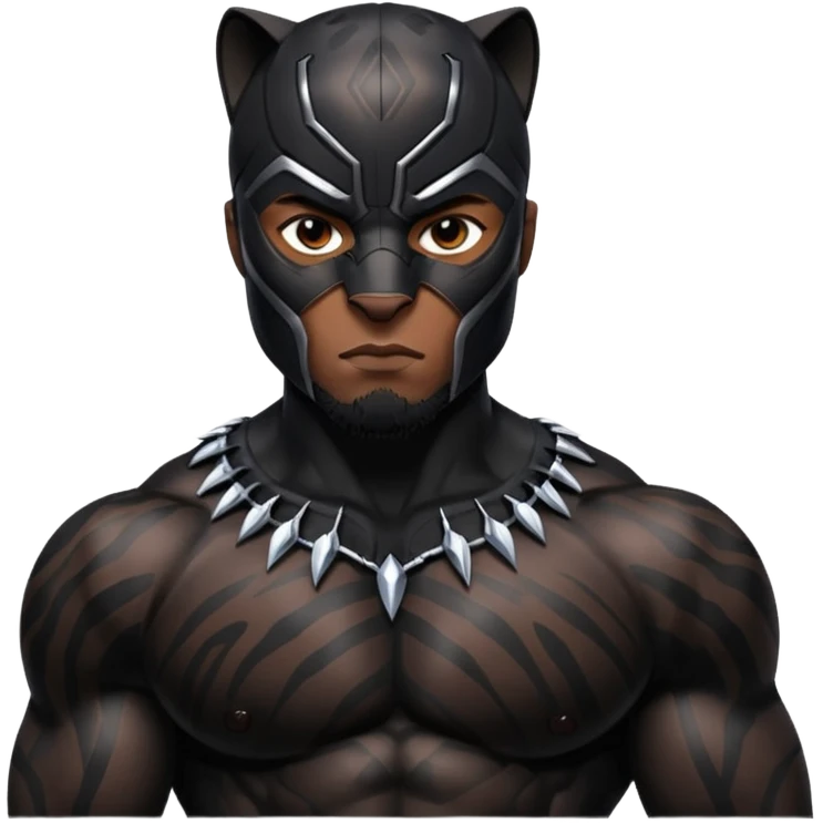 Black panther animal emoji with dark spots emoji