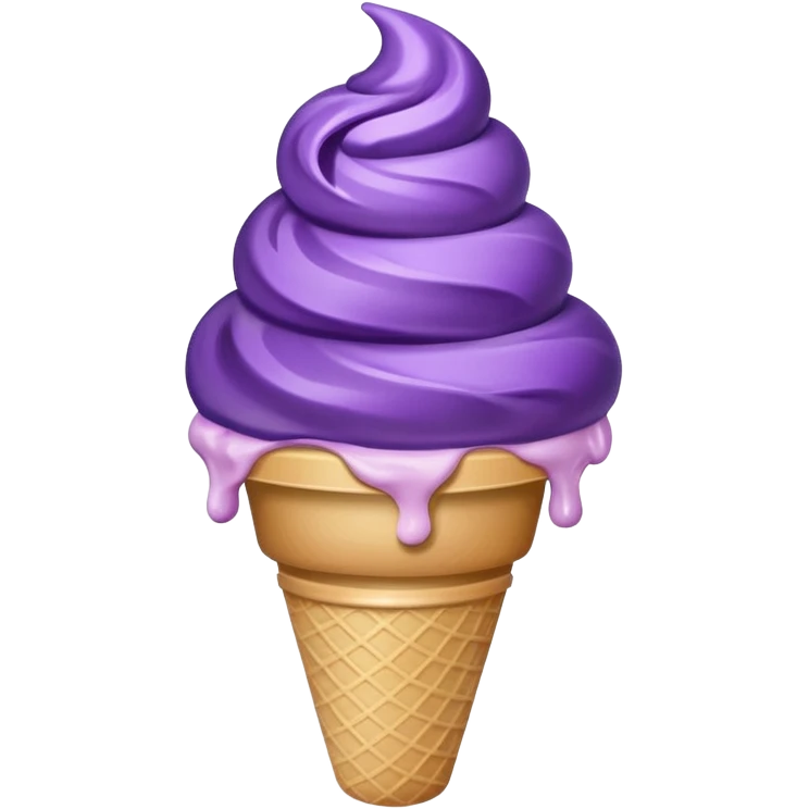 Make me a grape ice cream emoji