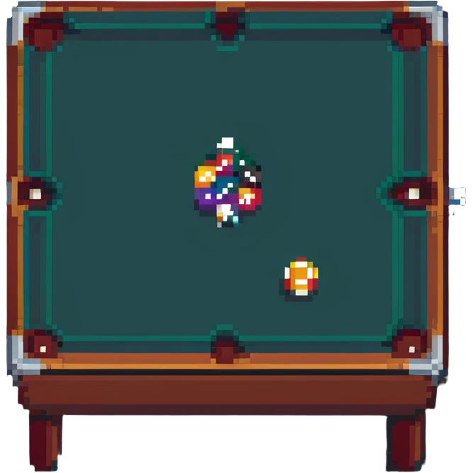 pool table game in progress emoji