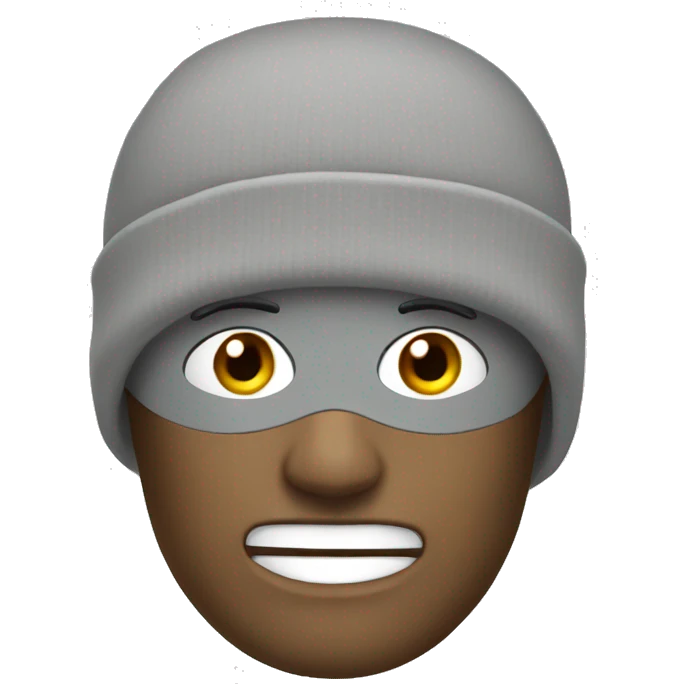 gray ski mask emoji