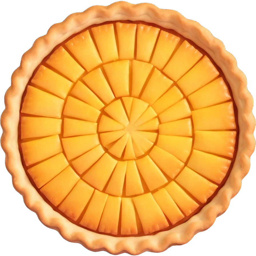 apple tart seen from above emoji