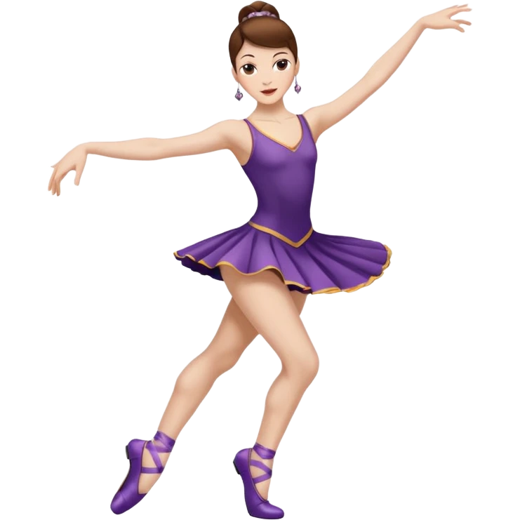 Jazz dancer white with brown hair wearing dance turning shoes not ballet shoes  emoji
