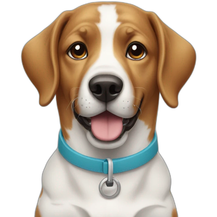 Dog with neckband emoji