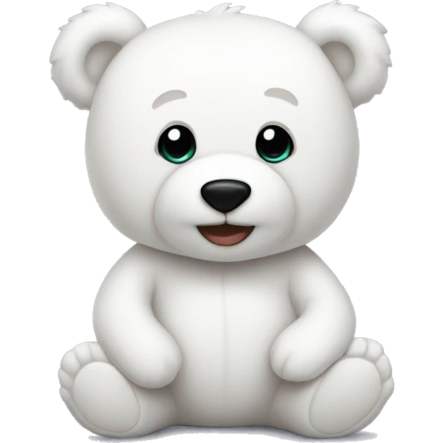 White teddy bear emoji