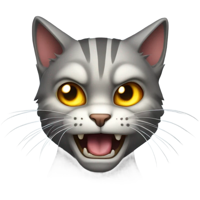 A possessed cat emoji