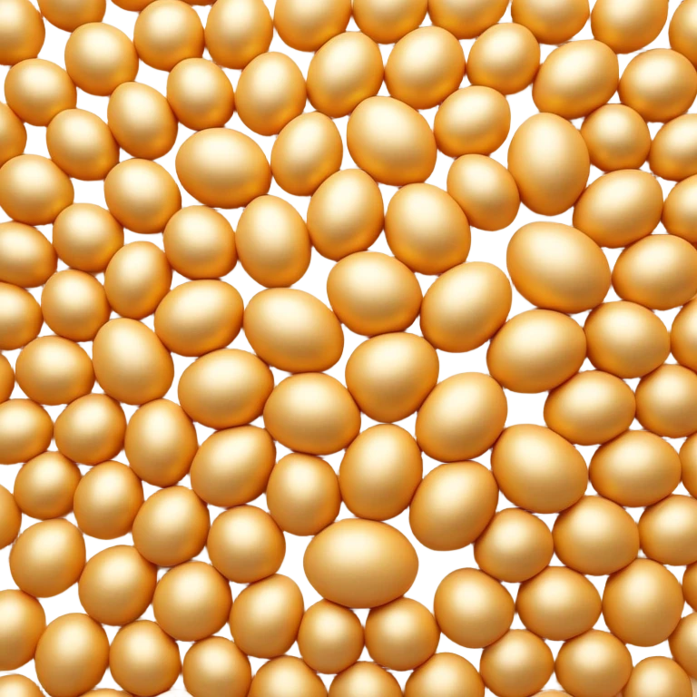 3D rendered authentic Hong Kong egg puffs (鸡蛋仔) with distinctive round bubble pattern, golden color, hyper-realistic egg-shaped bubbles, glossy finish, detailed texture, soft lighting emoji