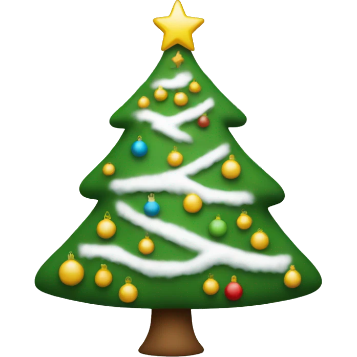 white christmas tree emoji