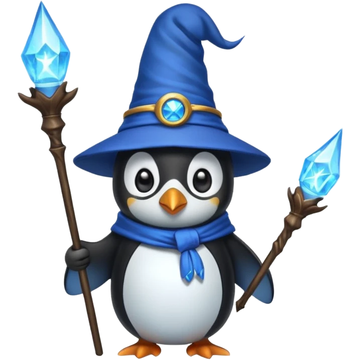 Penguin Wizard emoji