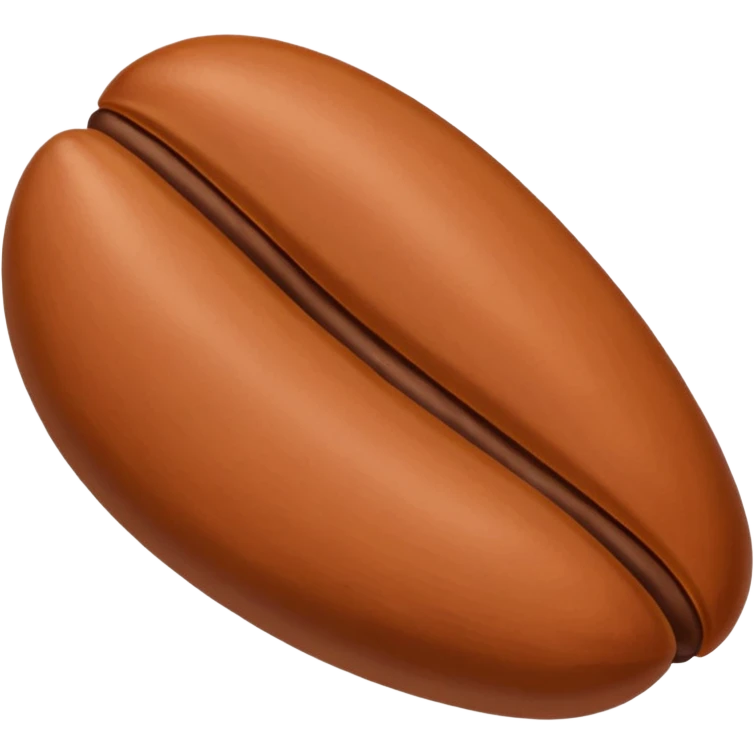 a single bean emoji, like a pinto bean or a coffee bean emoji