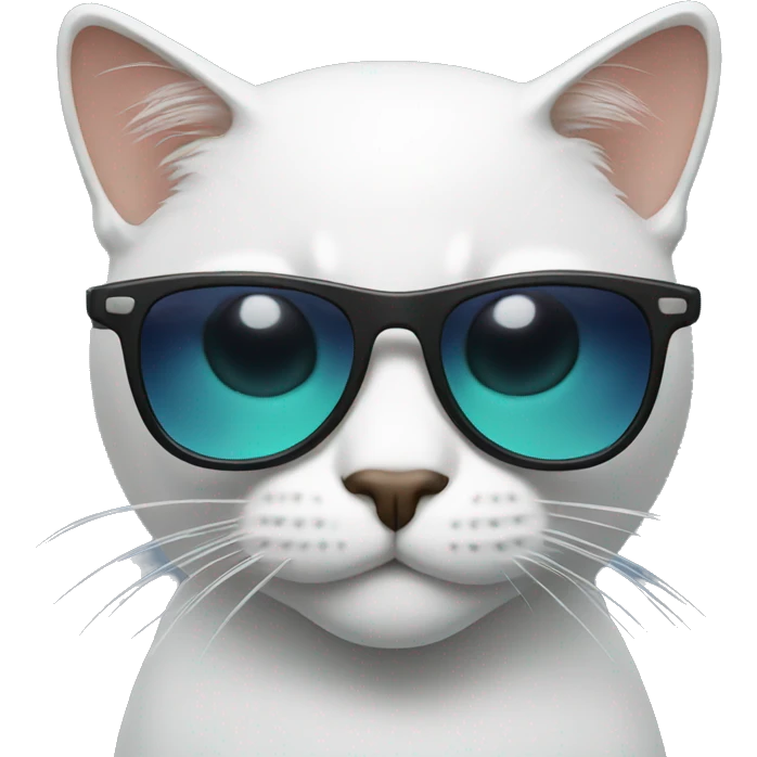 Cool cat wearing sunglasses emoji