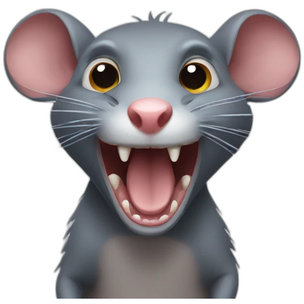 scary evil rat emoji