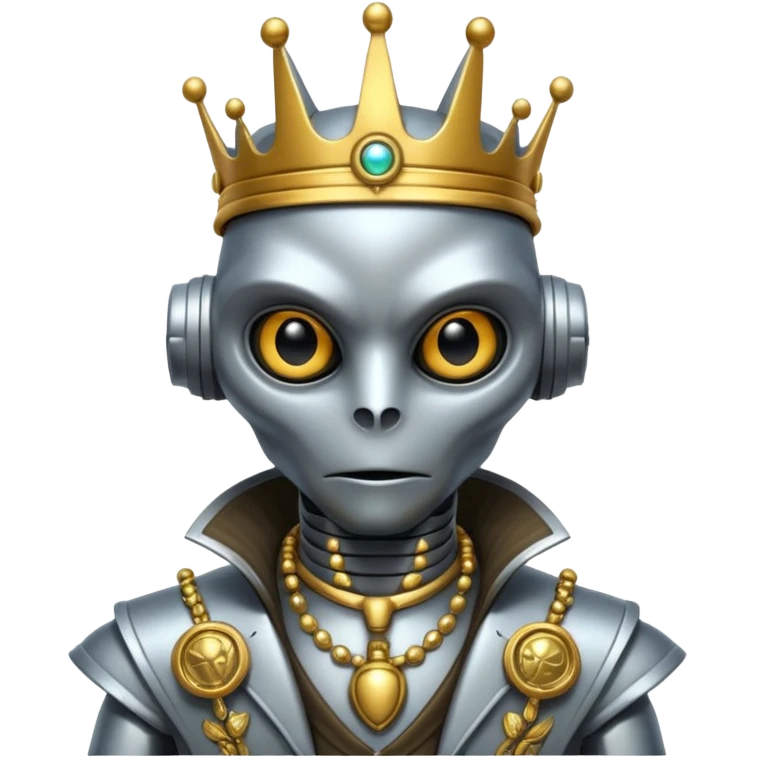 alien king robot mix with ancient animals gangster emoji