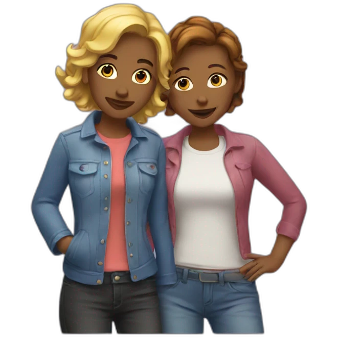 lesbians emoji
