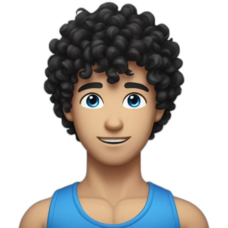 a-sexy-gay-guy-shirtless-with-curly-black-hair,-white-skin-and-blue-eyes emoji