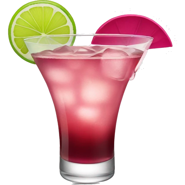 Cosmopolitan cocktail emoji