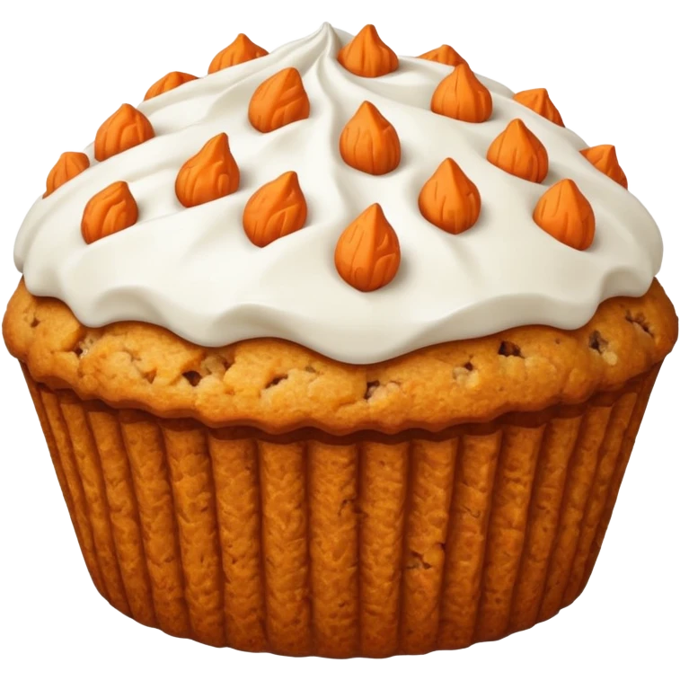 carrot cake muffins with NO green emoji
