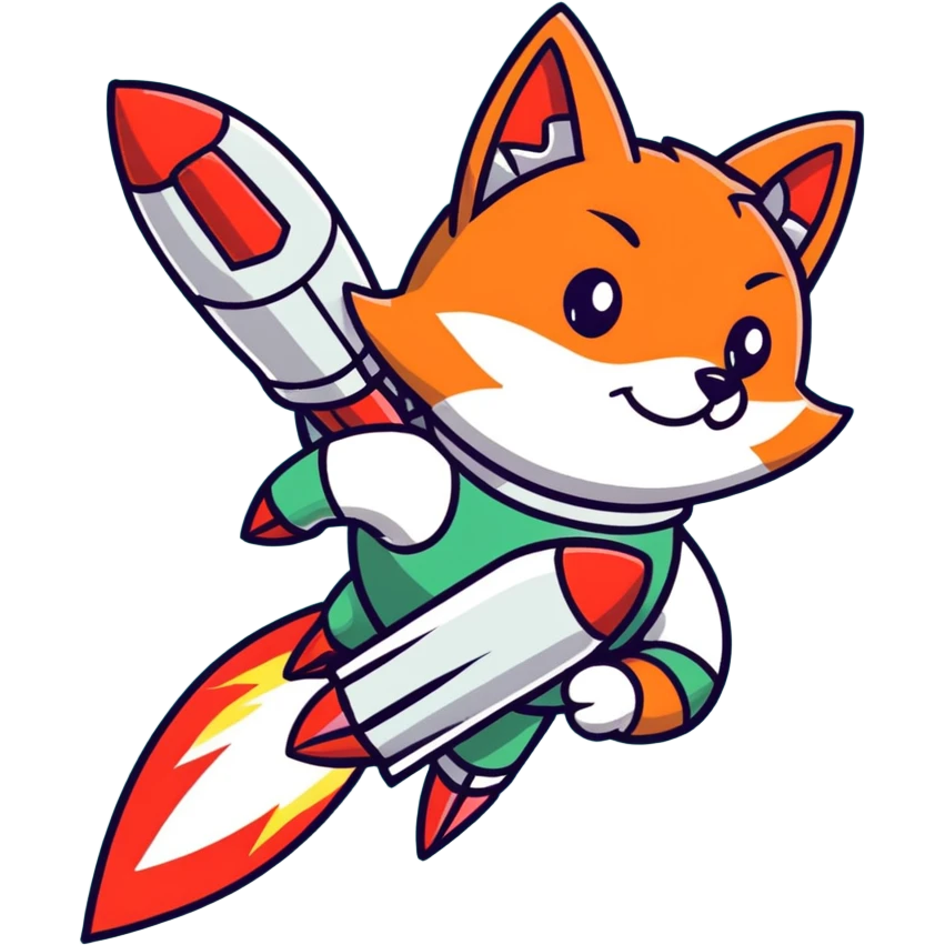Evil Fox launches rockets  emoji