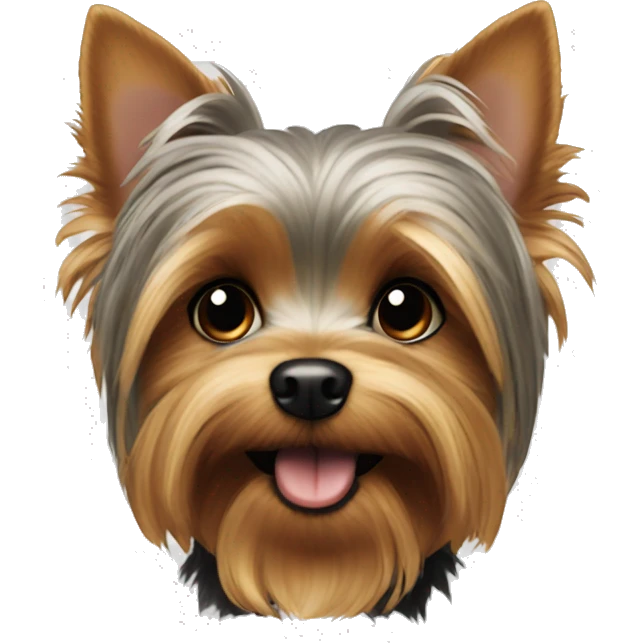 Yorkie dog mischief  emoji