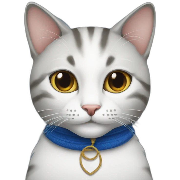 Cat with yarmulke emoji