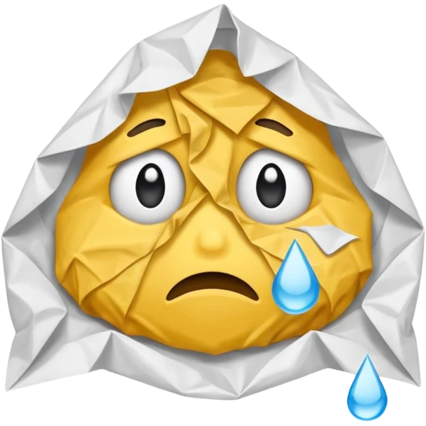 Üzgün bakan bir Sınav kağıdı emoji
