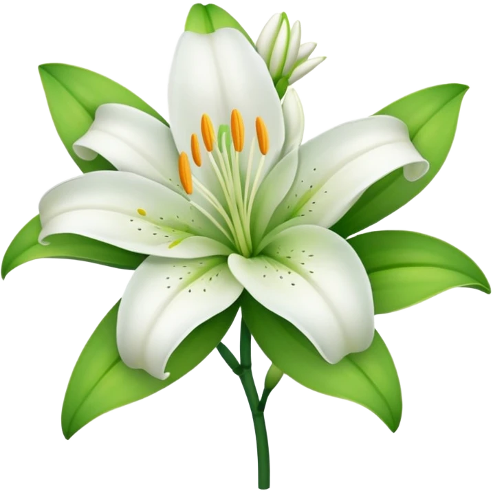 Lily flower emoji