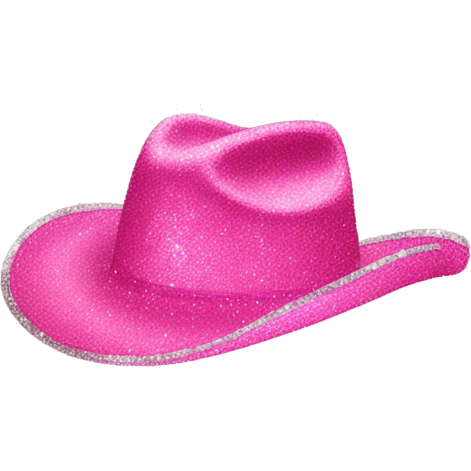 pink sparkly cowboy hat emoji