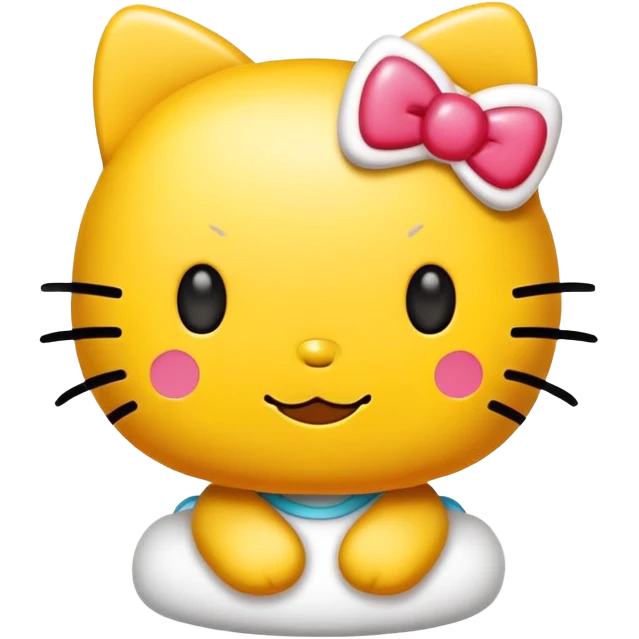 hello kitty emoji jellow  emoji