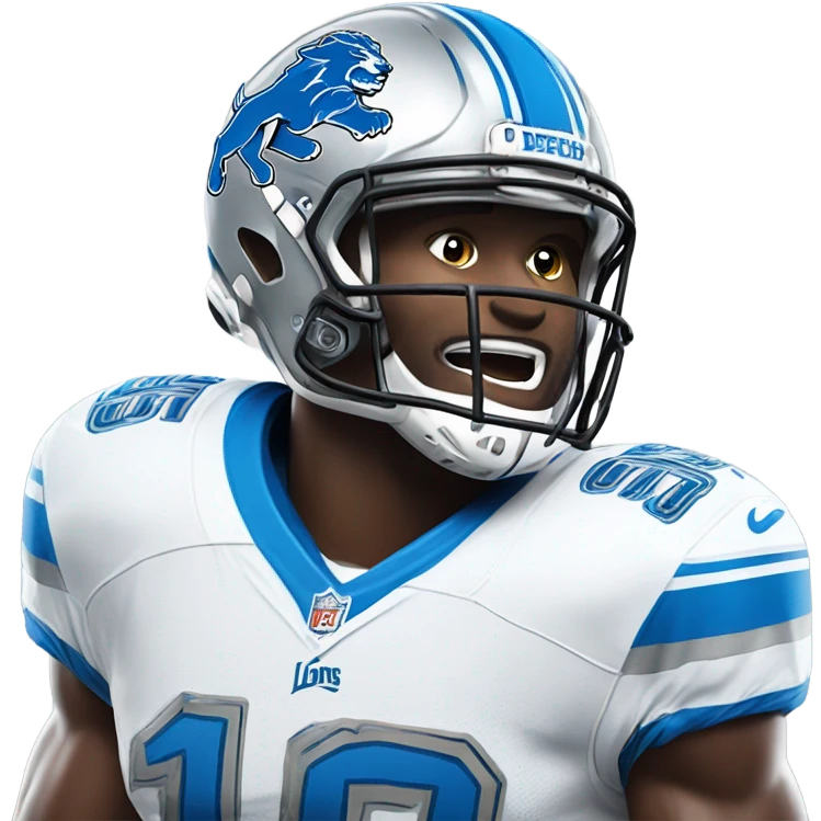 Detroit lion football emoji