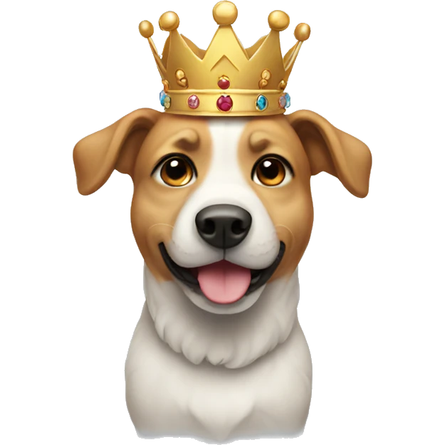 Dog with crown emoji
