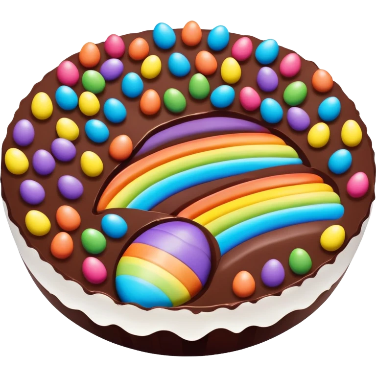 easter rainbow chocolate candy landscape  emoji