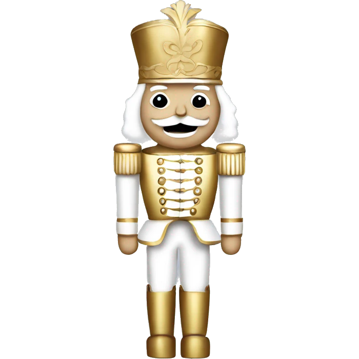 Nutcracker white and gold emoji