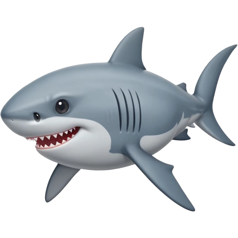 pregnant shark holding its belly  emoji