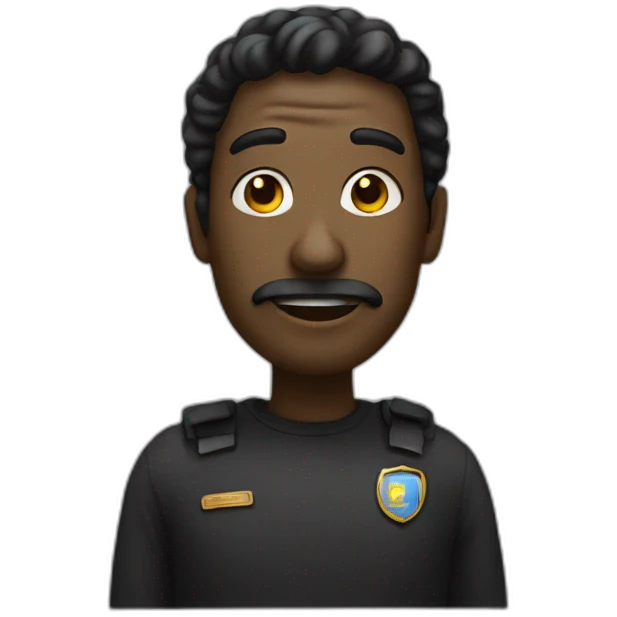 Un gros fumeur noir emoji