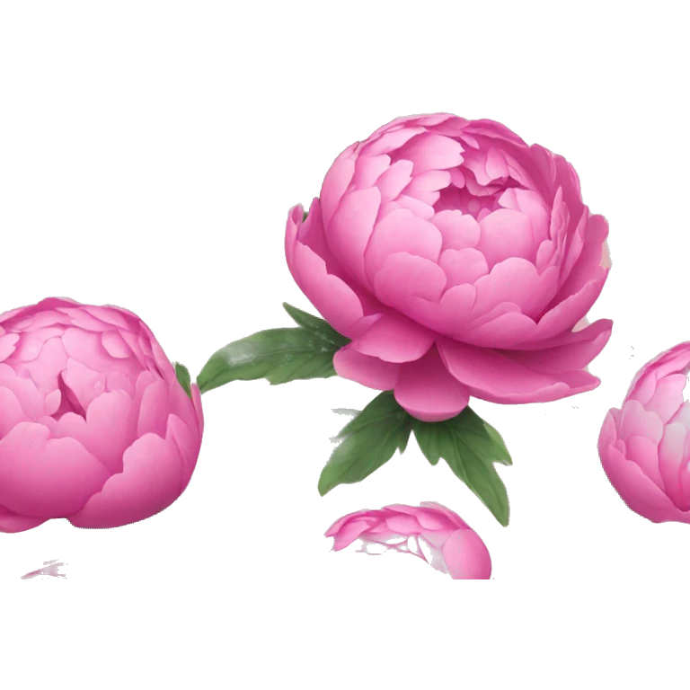 pink peonie emoji