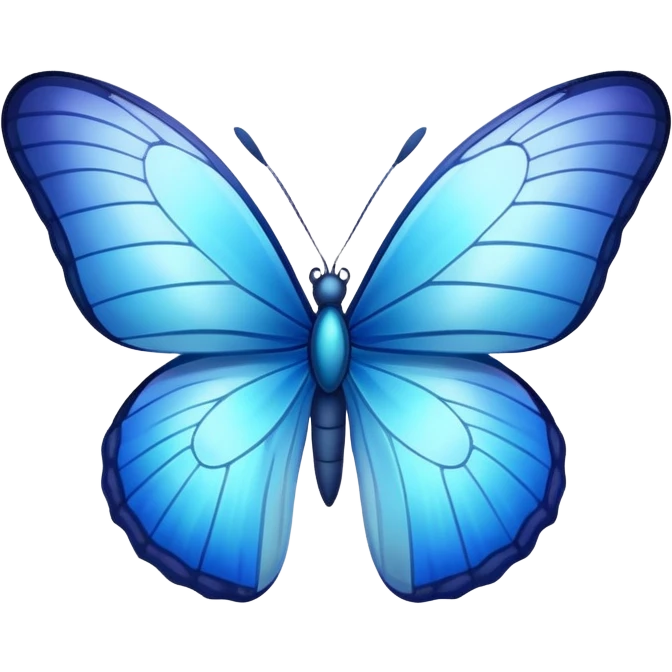 blue butterfly emoji