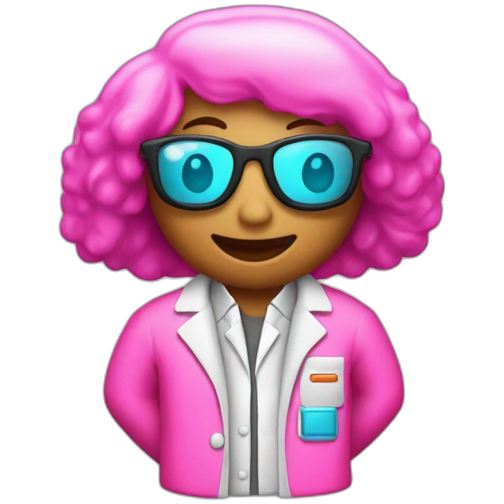 "laboratory coat" NEON PINK emoji