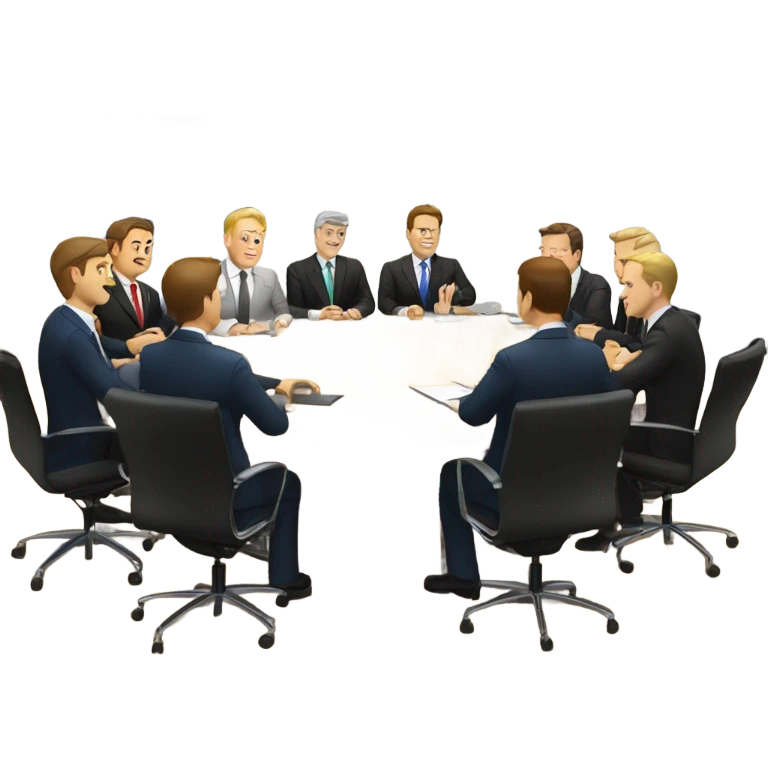 white men board meeting emoji