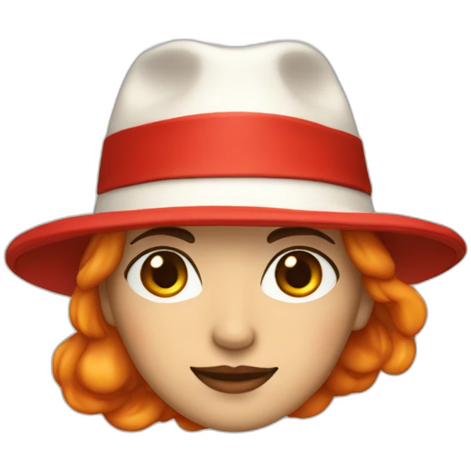 Clémentine rognard with a red hat emoji