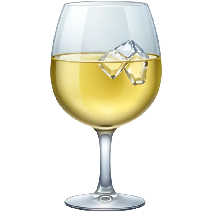 White wine with ice emoji