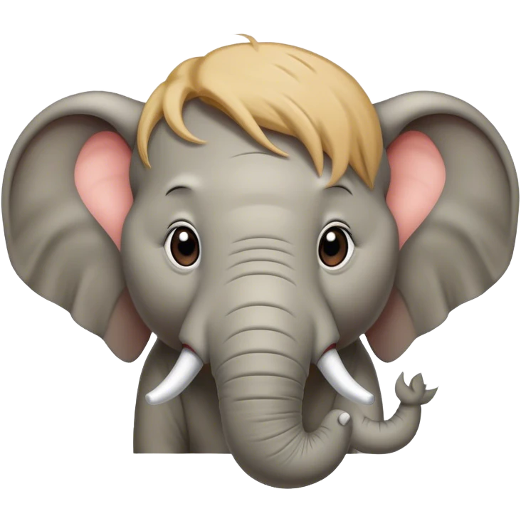 Donald trump as an elephant emoji