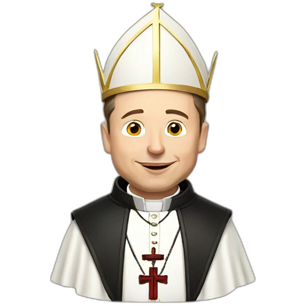 Elon Musk as the pope emoji