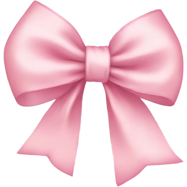 light pink ribbon bow emoji