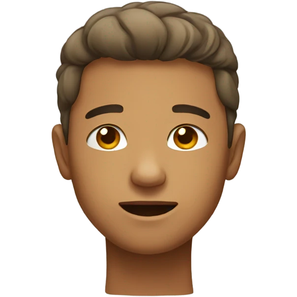 Touched face emoji