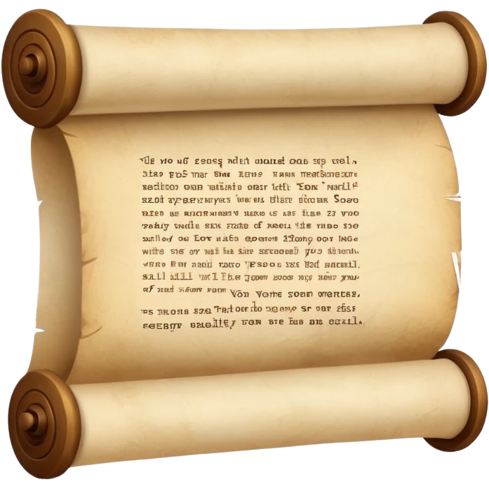 Scroll with quote emoji