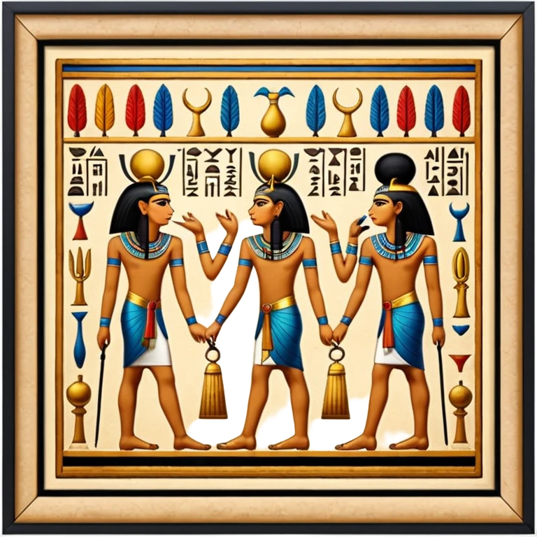 egypt wall art emoji
