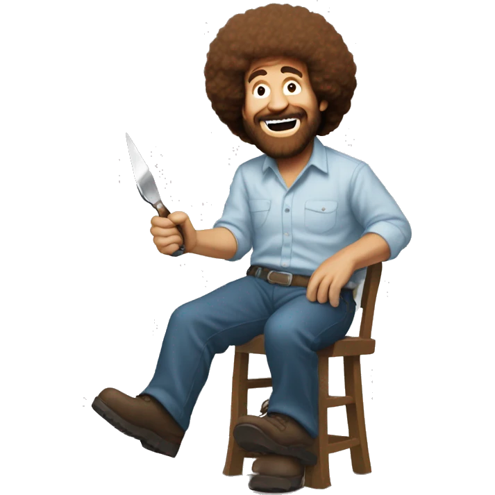 Bob Ross's Happy Accidents emoji