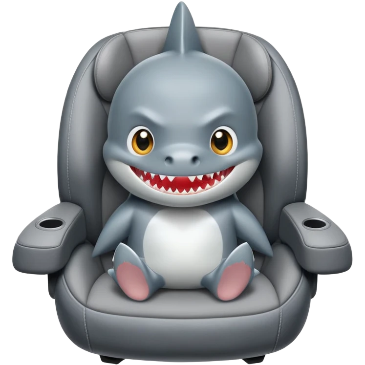 Shark in car seat  emoji